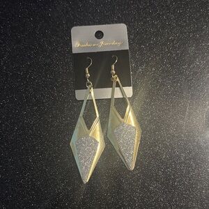 Fashion Jewelry Gold and Silver Geometric Earrings